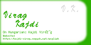 virag kajdi business card